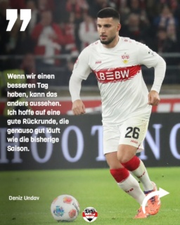 Deniz Undav nach dem Spiel zum Spiel und ein kurzer Ausblick auf den zweiten Teil der Saison (StN)