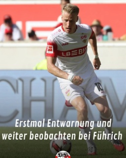 Anders als bei Niko Nartey, hat Chris Führich laut der Bild "nur einen Schlag auf den Oberschenkel abbekommen". Man will beobachten wie der Muskel reagiert. Also erstmal keine Verletzung und somit Entwarnung nach seiner Auswechslung in Rostock.