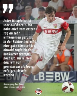 Neuzugang Leo Sauer spricht in der Stadion aktuell über das Team