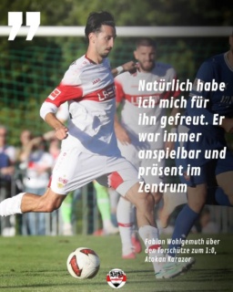 Fabian Wohlgemuth äußert sich bei StN über Ata Karazor nach dem Test gegen Heidenheim und seinem Führungstreffer