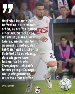 Deniz Undav, Torschütze zum 1:0, nach dem Spiel. (StN)