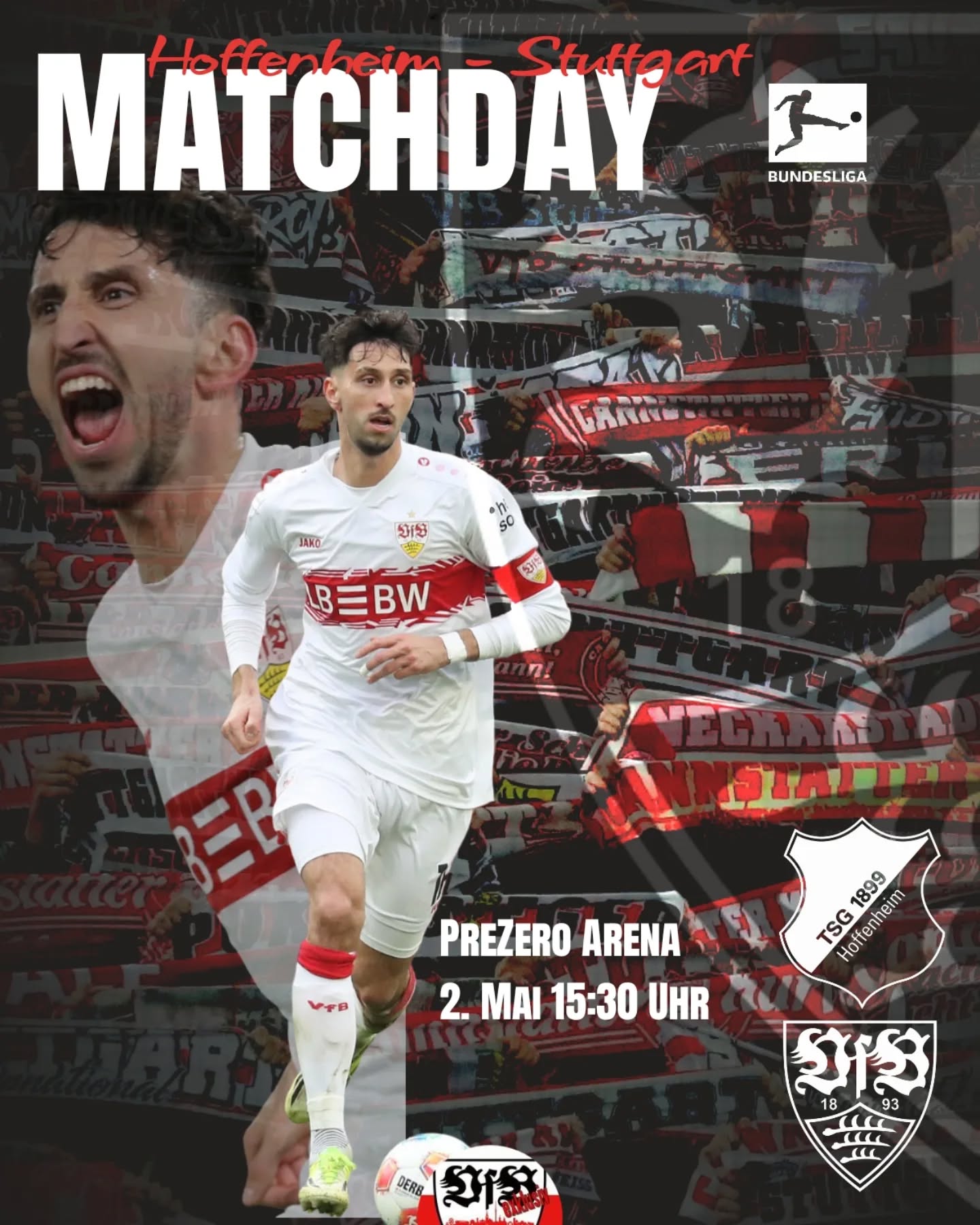 Liebe VfB-Fans, das "18. Heimspiel" steht an. Ich weiß nicht, ob man schon sagen kann, dass es um alles geht, aber sicher ist, es geht um verdammt viel. Verlieren ist jedenfalls verboten, will man nächste Saison in die Königsklasse. Lasst uns zusammen das Stadion rocken und die drei Punkte mitnehmen.