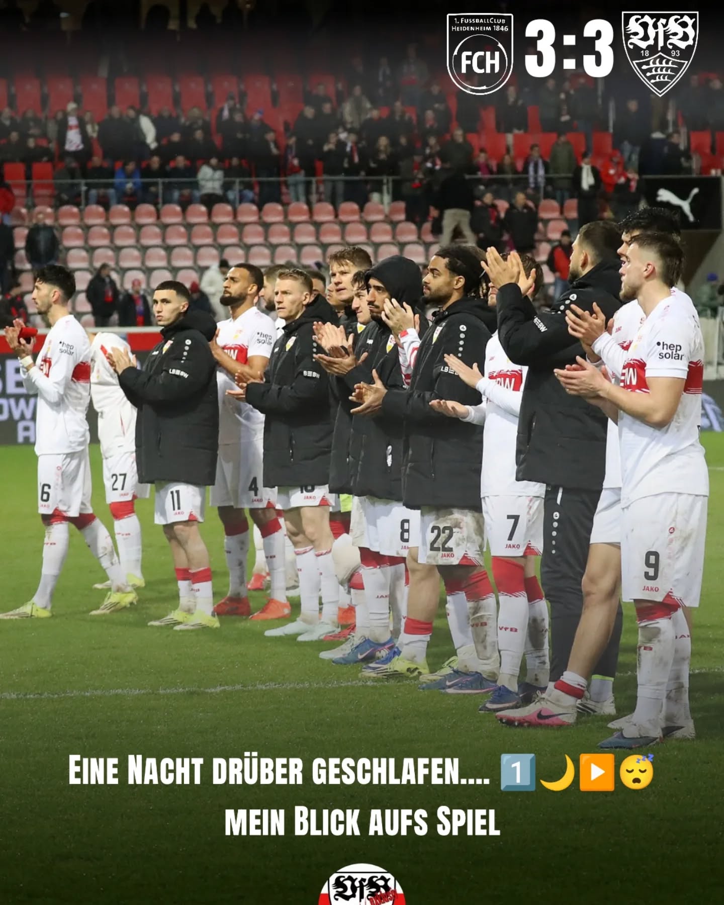 Liebe VfB-Fans, eine Nacht drüber geschlafen und was soll man sagen. Es war nicht die beste Leistung des VfB, aber gewiss auch nicht die der Schiedsrichter. Der Elfmeter gegen Mittelstädt war ne enge Kiste. Ich sehe es ähnlich wie unser Trainer. Eigentlich gehen beide Gegenspieler recht zeitgleich rein. 50:50, jedenfalls keine klare Fehlentscheidung. Warum greift der VAR dann ein? Anstatt durch das Demirovic Tor zu führen, geht Heidenheim 2:1 in Front. Bitter. 

Dann natürlich das Abseits-Thema. So hauchdünn, einfach Wahnsinn. Demirovic hätte sein zweites Tor erzielen können. Dass Hendriks den Ball so vertändelt, dann aber vor der 3:2 Führung der Heidenheimer gefoult wird, ebenso bitter und schwach von ihm, als leider auch wieder vom Schiedsrichter. Hier gab es keine VAR-Überprüfung. Warum in dieser Szene nicht? Gehört schließlich ursächlich zum Tor.

Am Ende nehmen wir noch nen Punkt mit, sicher leistungstechnisch für beide Teams in Ordnung. Wir waren einfach nicht konsequent genug, vor allem beim 1:1 Ausgleich und den Chancen am Ende das 4:3 zu machen. Und ich suche sicher nicht ausschließlich die Schuld beim Schiedsrichter, aber da waren halt doch einige Entscheidungen, die man auch anders sehen kann. Man hat da ja immer objektive und subjektive Wahrnehmungen. So ein bisschen wird immer durch die Vereinsbrille geschaut. Subjektiv waren es für mich zu viel, was gegen uns lief. Wie habt ihr die Entscheidungen gesehen? Schreibt es gern mal hier drunter

Für beide Teams bringt der Punkt nicht sonderlich viel. Lasst es uns abhaken und die beiden nächsten Heimspiele für uns entschieden. Bis dahin, einen guten Wochenstart. Gruß Jens ⚪🔴