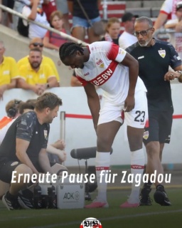 Daxo Zagadou hat sich im Test gegen Everton eine Muskelverletzung im Oberschenkel zugezogen und fällt mehrere Wochen aus. Gute Besserung.