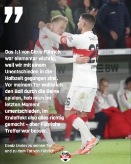 Deniz Undav äußert sich zu seinem Siegtreffer und zum Ausgleich von Chris Führich. (StN)