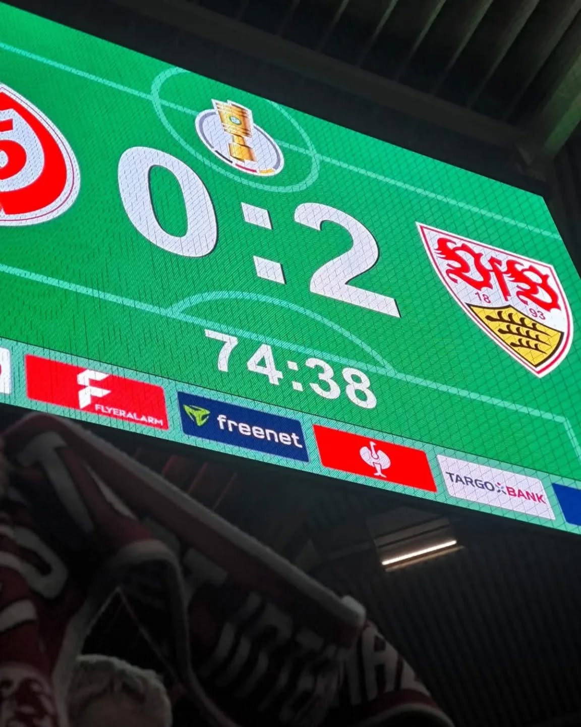 Zweiter Sieg gegen Mainz innerhalb weniger Tage ▶️ Achtelfinale 🏆 (Bild Roswitha)