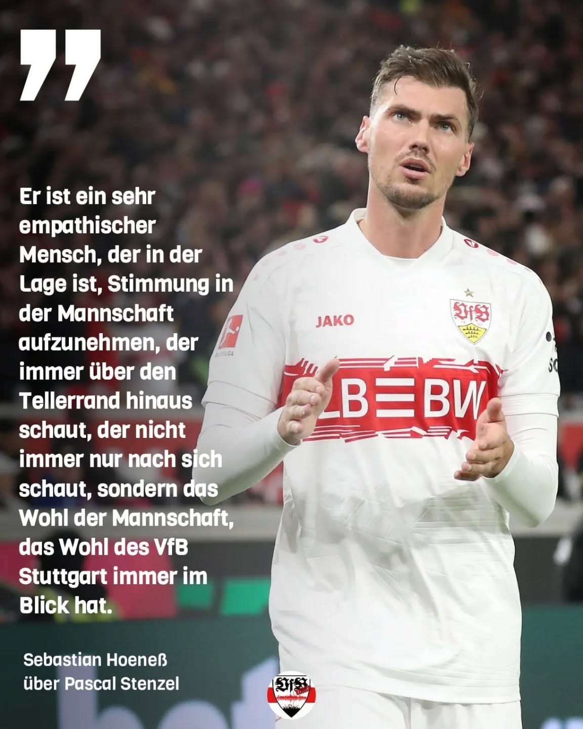 Sebastian Hoeneß lobt Pascal Stenzel Fußballgott