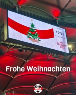 Liebe VfB-Fans. Ich wünsche euch ruhige und erholsame Festtage. Lasst es euch gutgehen und genießt die Zeit. Frohe Weihnachten 🎄 ⚪🔴
