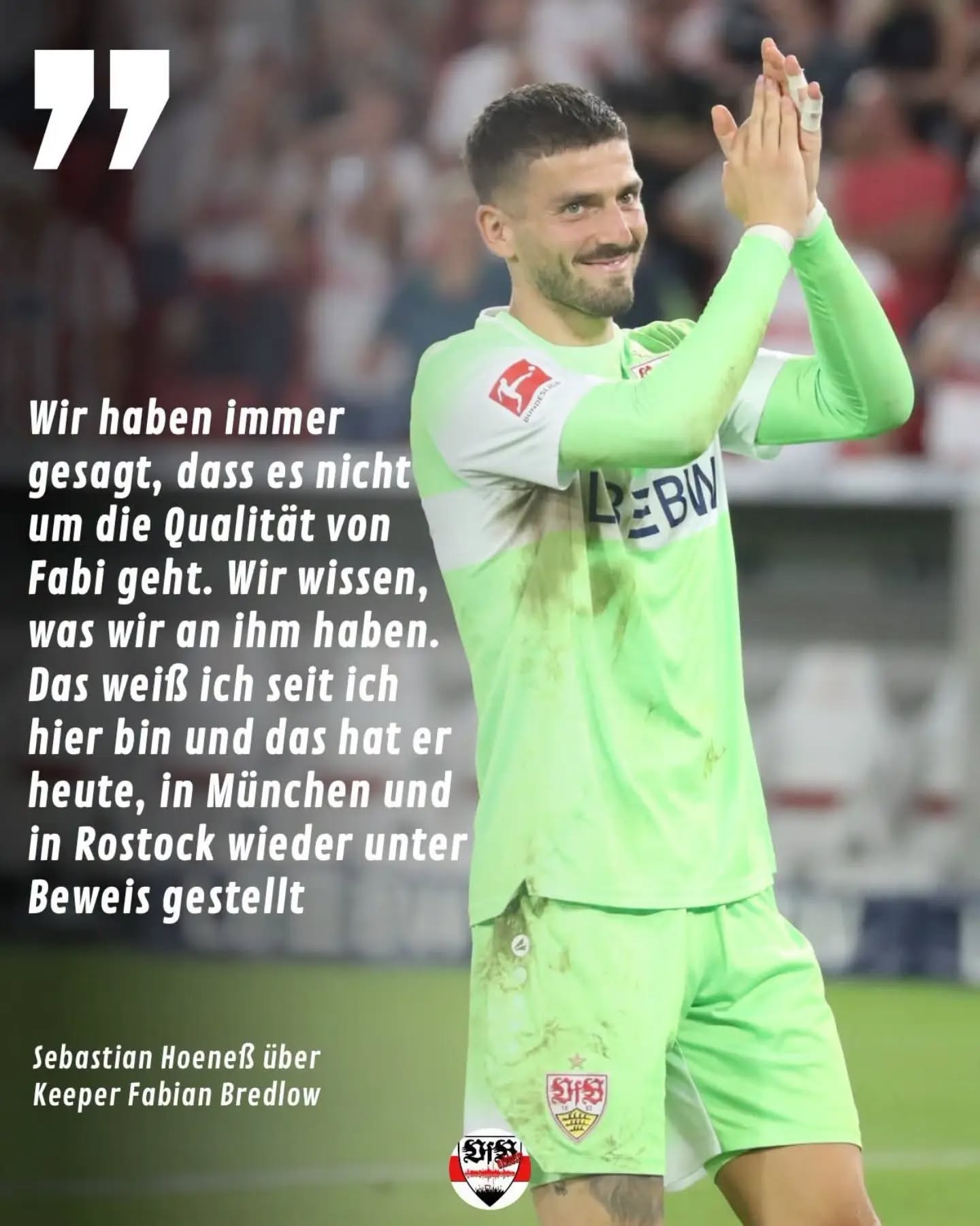 Sebastian Hoeneß in der Pressekonferenz über Fabien Bredlow
