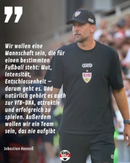 Sebastian Hoeneß will auch für die neue Saison keine Platzierung als Ziel ausgeben. Aber dennoch hat der Trainer Vorstellungen was er mit dem VfB vor hat (StN)