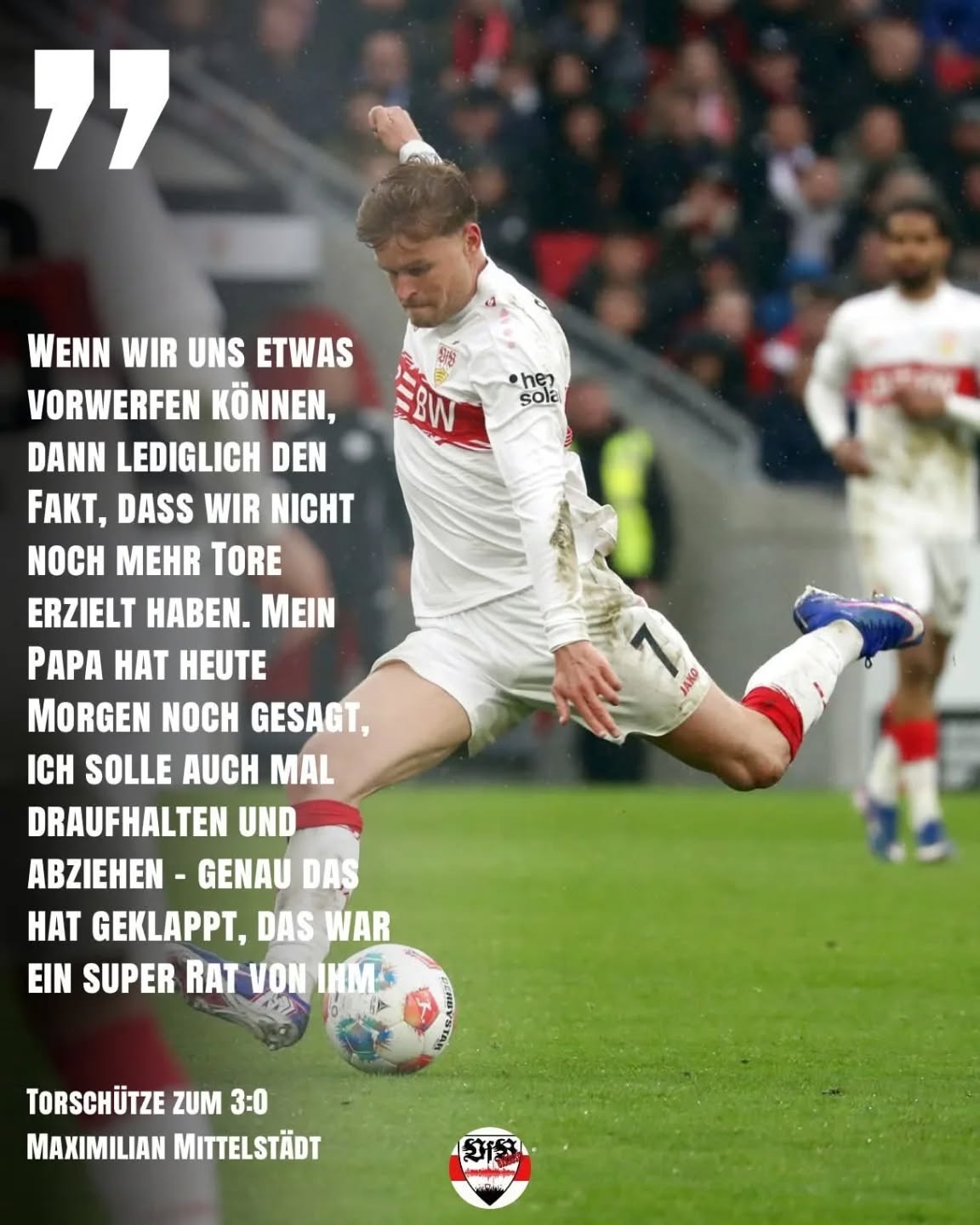 Maxi Mittelstädt zum Spiel und zu seinem Tor.