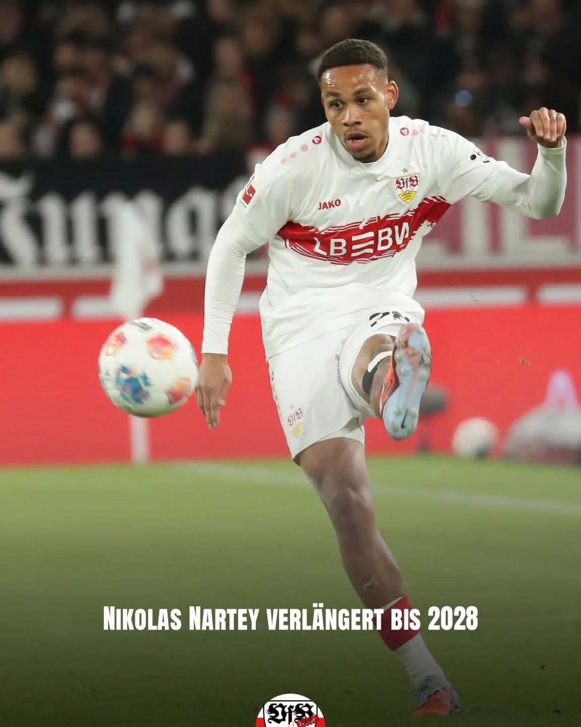 Nikolas Nartey verlängert seinen Vertrag bis 2028