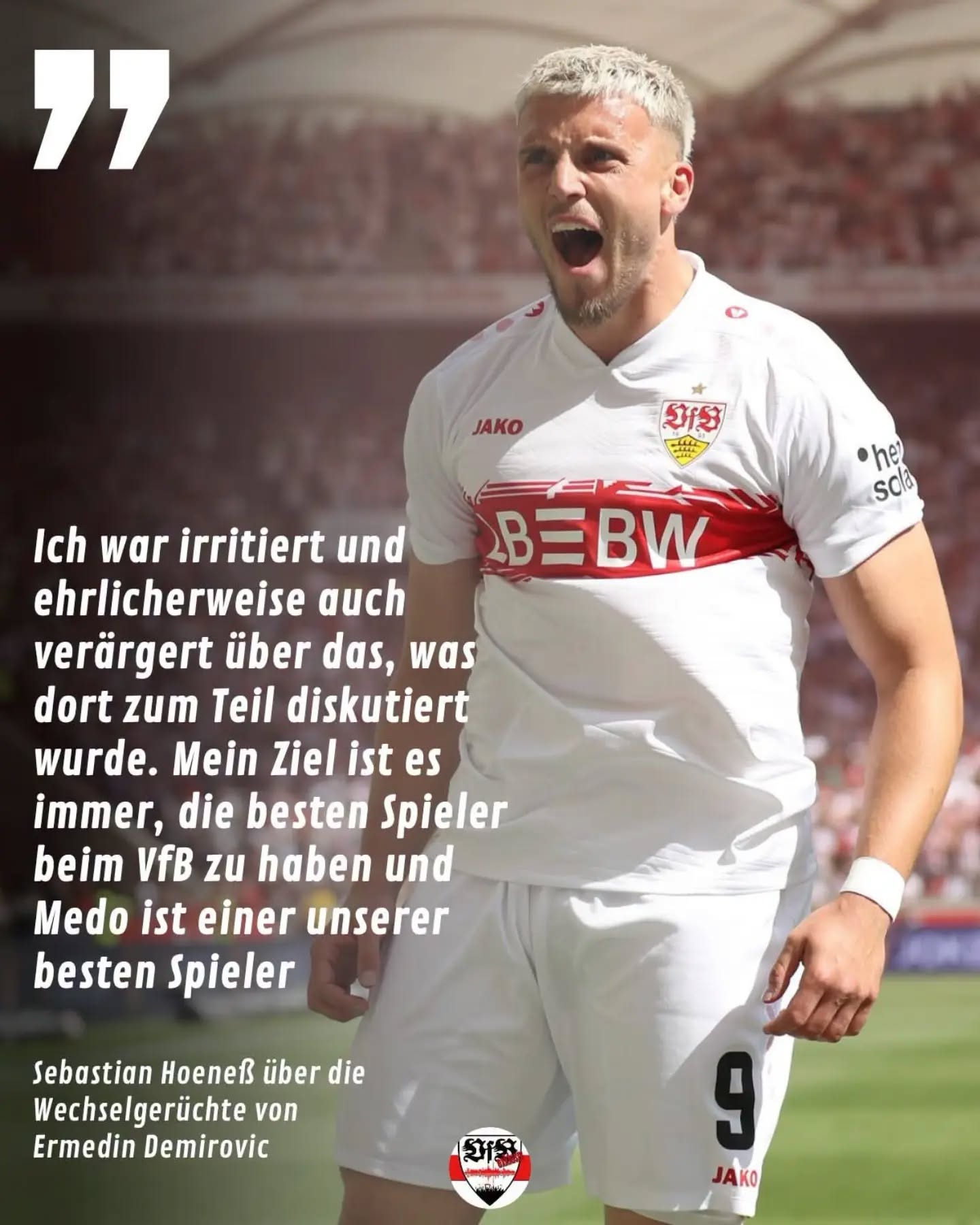 Sebastian Hoeneß soll nach Medien einem Wechsel von Demirovic zugestimmt haben. Er sieht das wohl anders