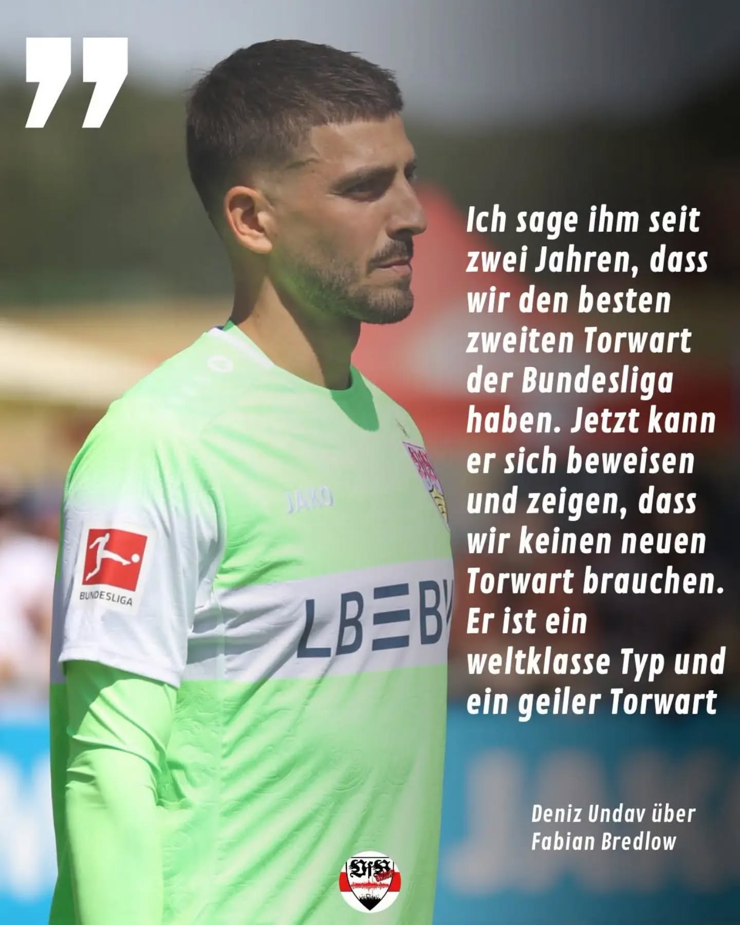 Deniz Undav spricht bei Sky auch über die Torhüter-Thematik und spricht sich für Fabian Bredlow aus.