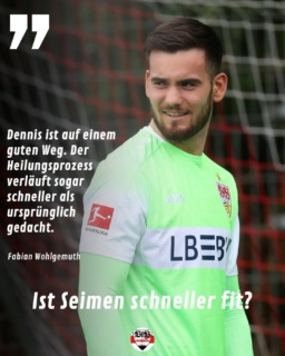 Fabian Wohlgemuth macht Hoffnung auf schnellere Rückkehr von Dennis Seimen, als zunächst erwartet (Sky)