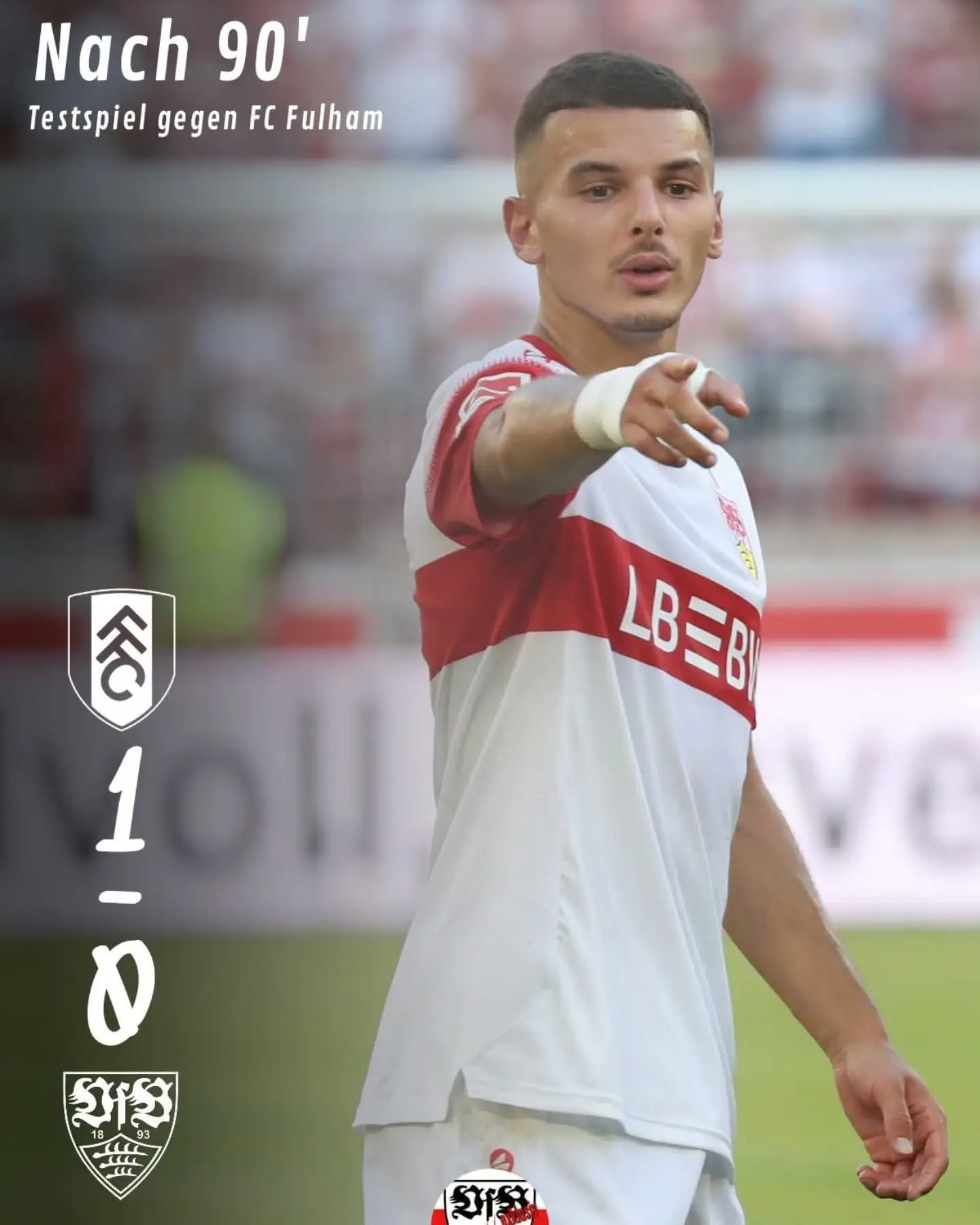 Der VfB verliert seinen letzten Test vor dem Pflichtspielstart in Rostock mit 0:1 gegen Fulham.