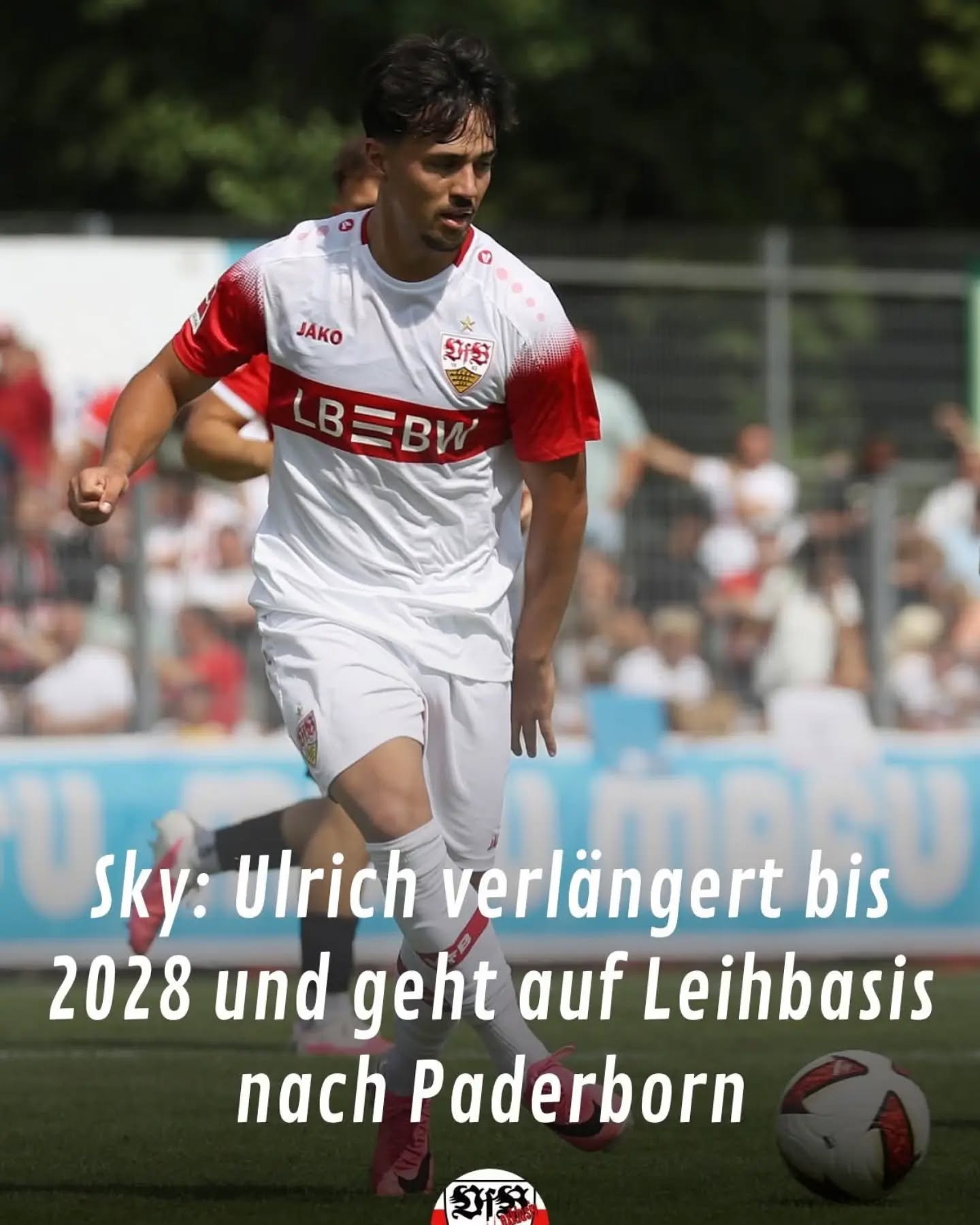 Laut Sky sind sich der SC Paderborn und der VfB bereits einig. Laurin Ulrich verlängert seinen Vertrag beim VfB bis 2028 und wird an den Bundesliga-Aufsteiger ausgeliehen