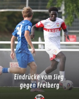 Die U19 gewinnt am Donnerstagabend gegen Freiberg. Nach 0:0 im ersten Durchgang, führte der VfB 3:0, ehe es am Ende nochmals knapp würde.