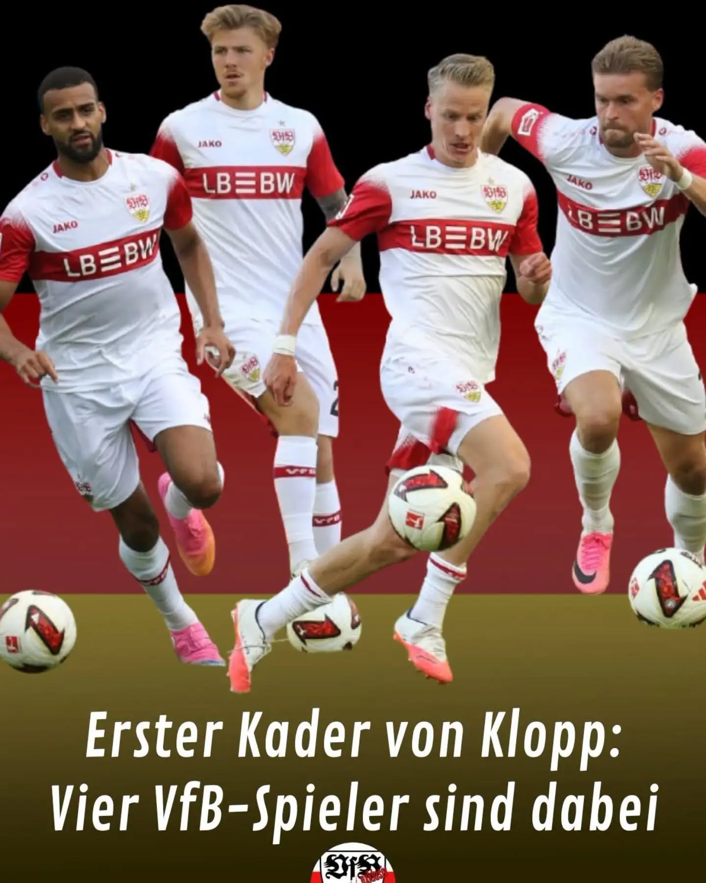 Was bereits in der Presse kursierte, ist nun offiziell. Jeltsch, Mittelstädt, Führich und Vagnoman stehen im DFB Kader