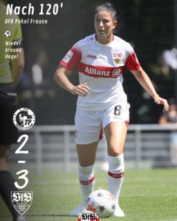 Unsere VfB-Frauen holen im Pokal einen 0:2 -Rückstand auf, retten sich in die Verlängerung und gewinnen am Ende 3:2.
