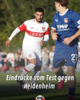 Bilder vom 3:0 Test gegen Heidenheim in Weinstadt