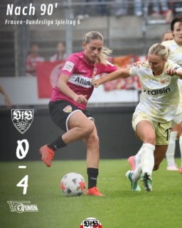 Die VfB-Frauen verlieren verdient 0:4 gegen Union. Von ersten bis zur letzten Minute kein Zugriff, kaum Zweikämpfe gewonnen, Passungenauigkeiten. Und trotzdem hatte man hundertprozentige Chancen, die man nicht verwertet hat.
